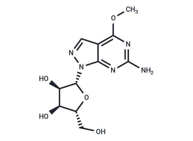 化合物 6-Amino-4-methoxy-1-(b-D-ribofuranosyl)-1H-pyrazolo[3,4-d]pyrimidine,6-Amino-4-methoxy-1-(b-D-ribofuranosyl)-1H-pyrazolo[3,4-d]pyrimidine