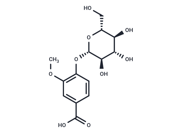 香草酸-4-β-D-葡萄糖苷,Vanillic acid glucoside