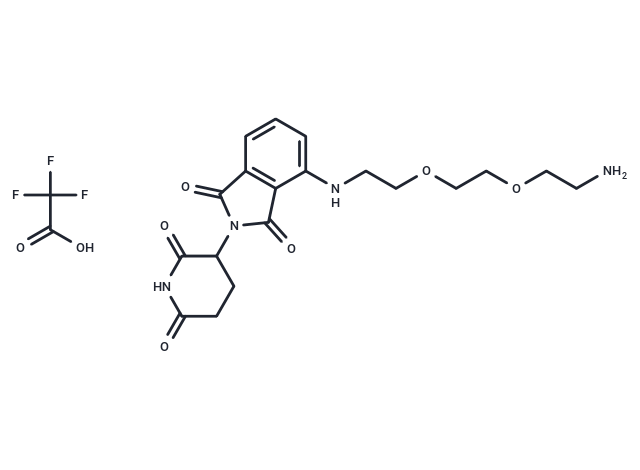 化合物 Thalidomide-PEG2-C2-NH2 TFA,Thalidomide-PEG2-C2-NH2 TFA