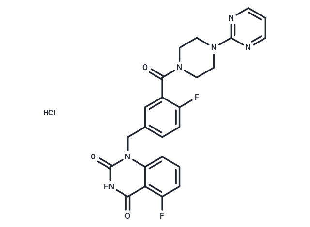 化合物 Senaparib hydrochloride,Senaparib hydrochloride