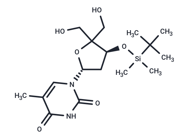 化合物 3’-O-t-Bulyldimethylsilyl-4’-C-hydroxymethylthymidine,3’-O-t-Bulyldimethylsilyl-4’-C-hydroxymethylthymidine