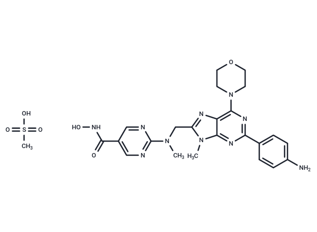 化合物 Purinostat mesylate,Purinostat mesylate