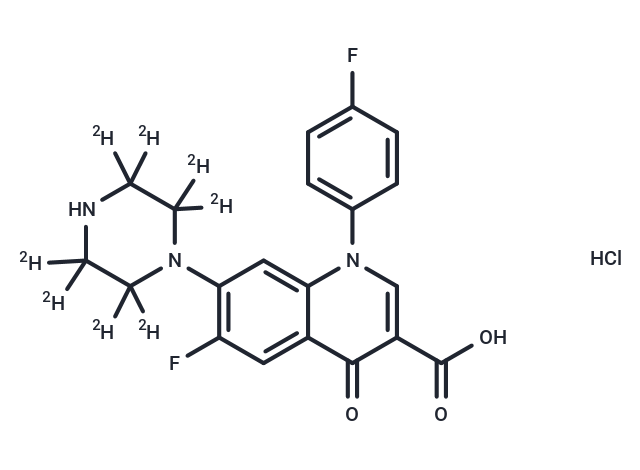 沙拉沙星-d8鹽酸鹽,Sarafloxacin-d8 Hydrochloride