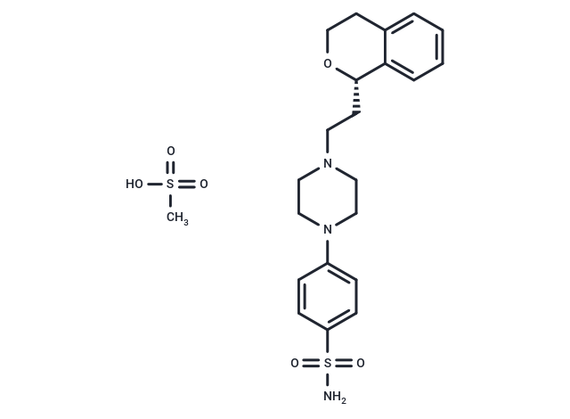 化合物 Sonepiprazole mesylate,Sonepiprazole mesylate