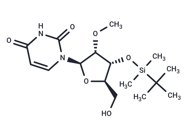 化合物 3’-O-(t-Butyldimethylsilyl)-2’-O-methyluridine,3’-O-(t-Butyldimethylsilyl)-2’-O-methyluridine