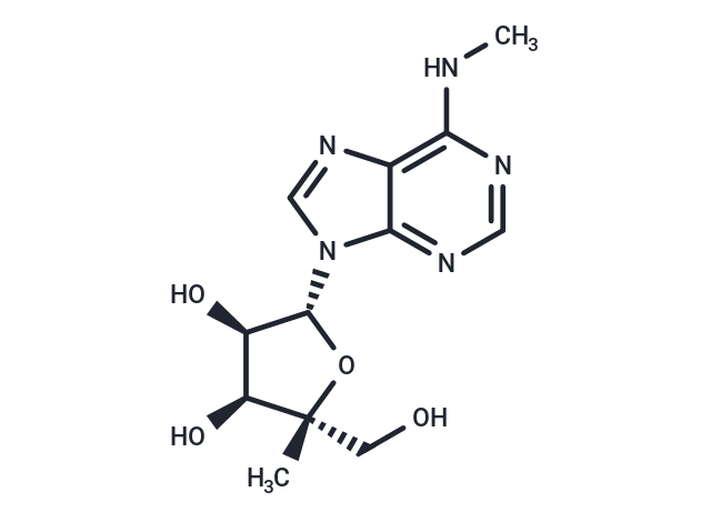 化合物 4’-C-Methyl-N6-methyladenosine,4’-C-Methyl-N6-methyladenosine