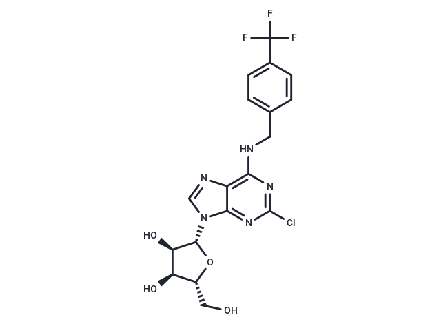 化合物 2’-Chloro-N6-(4-trifluoromethyl)benzyl ? adenosine,2’-Chloro-N6-(4-trifluoromethyl)benzyl ? adenosine