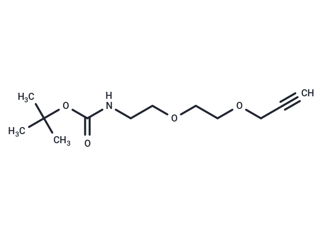 化合物 Propargyl-PEG2-NHBoc,Propargyl-PEG2-NHBoc