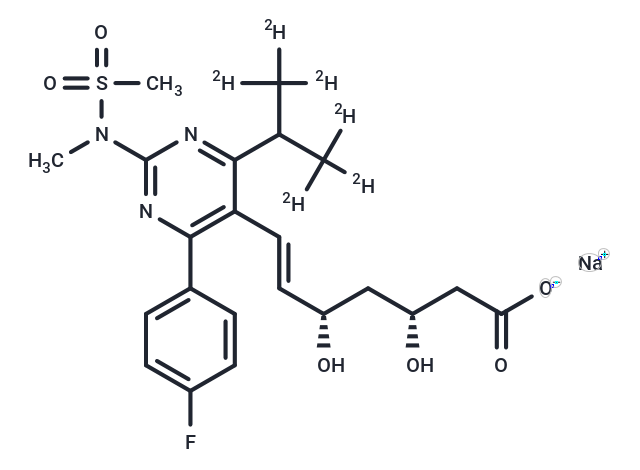 瑞舒伐他汀-d6二鈉鹽,Rosuvastatin-d6 Sodium Salt