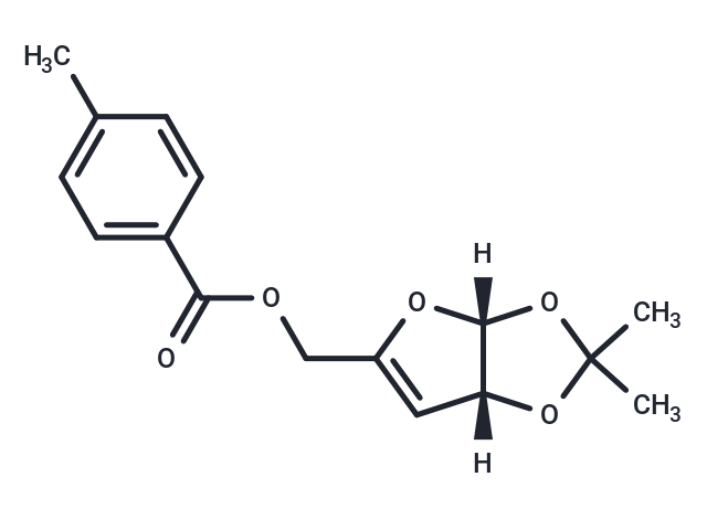 化合物 3-Deoxy-1,2-O-isopropylidene-5-O-(p-toluoyl)- α-D-glycero-pent-3-enofuranose,3-Deoxy-1,2-O-isopropylidene-5-O-(p-toluoyl)- α-D-glycero-pent-3-enofuranose