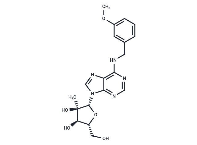 化合物 N6-(3-Methoxybenzyl)-2’-C-methyl adenosine,N6-(3-Methoxybenzyl)-2’-C-methyl adenosine