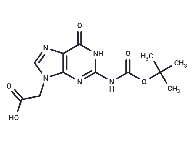 化合物 N2-Boc-guanine-9-acetic ?acid,N2-Boc-guanine-9-acetic ?acid