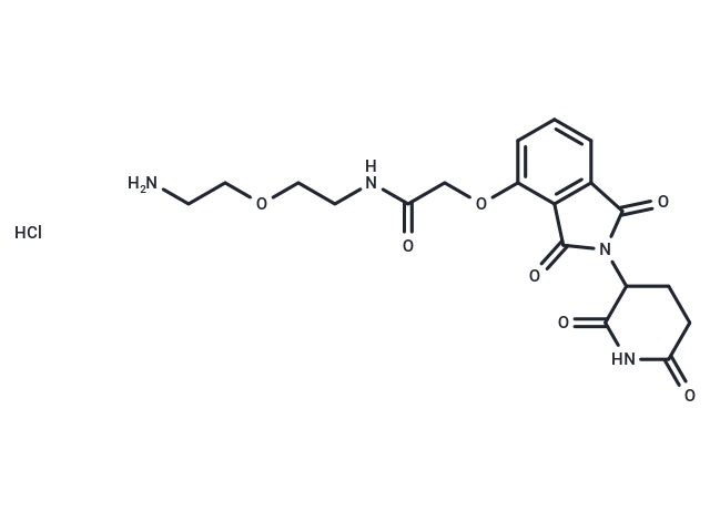 化合物T18818,Thalidomide-O-amido-PEG-C2-NH2 hydrochloride