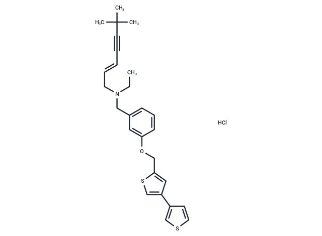 化合物 NB-598 hydrochloride,NB-598 hydrochloride