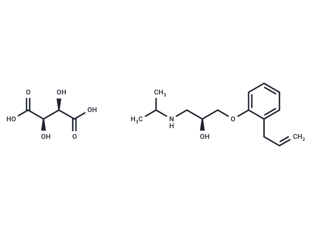 化合物 Alprenolol tartrate, (S)-,Alprenolol tartrate, (S)-