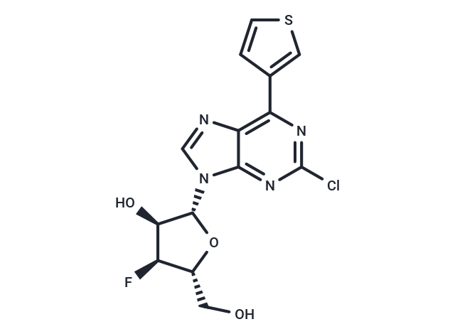 化合物 9-(3-Deoxy-3-fluoro-β-D-ribofuranosyl)-2-chloro-6-(thiophen-3-yl)purine,9-(3-Deoxy-3-fluoro-β-D-ribofuranosyl)-2-chloro-6-(thiophen-3-yl)purine