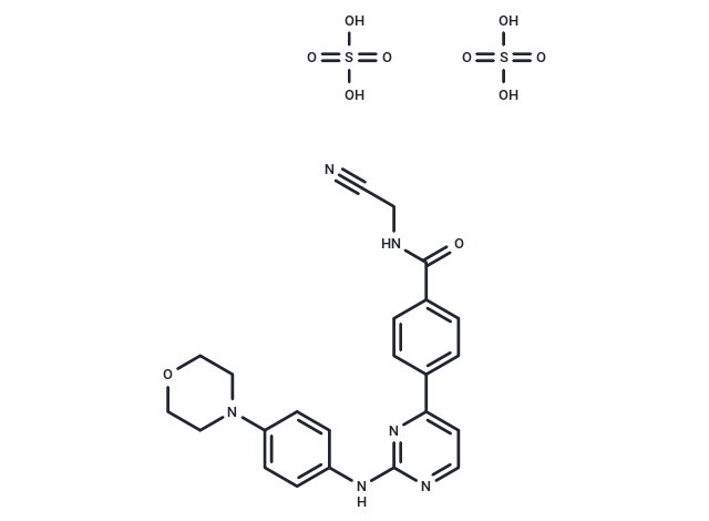 化合物 Momelotinib sulfate,Momelotinib sulfate