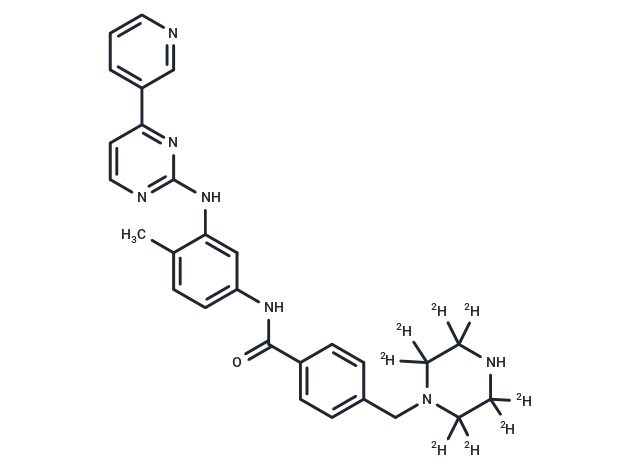 化合物 N-Desmethyl imatinib-d8,N-Desmethyl imatinib-d8