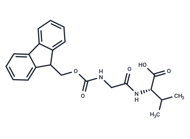 化合物 N-Fmoc-glycyl-L-valine,N-Fmoc-glycyl-L-valine