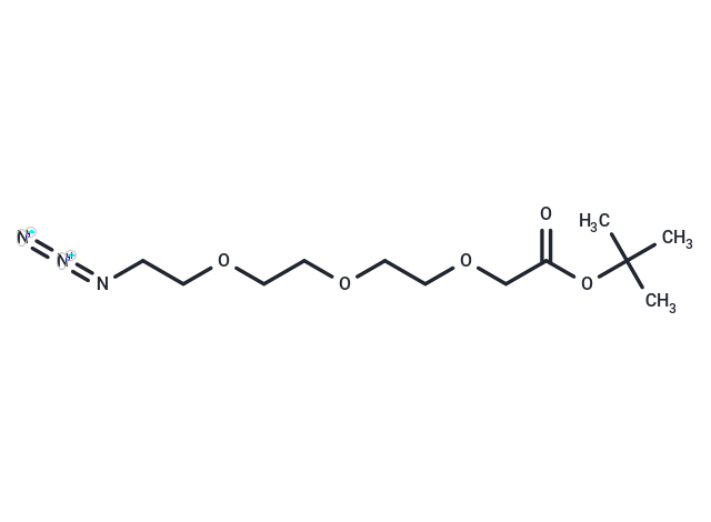 化合物 Azido-PEG3-C-Boc,Azido-PEG3-C-Boc