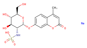 4-Methylumbelliferyl 2-sulfamino-2-deoxy-α-D-Glucopyranoside (sodium salt),4-Methylumbelliferyl 2-sulfamino-2-deoxy-α-D-Glucopyranoside (sodium salt)