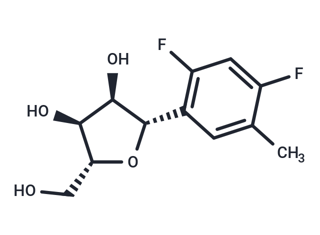 化合物 (1S)-1,4-Anhydro-1-C-(2,4-difluoro-5-methylphenyl)-D-ribitol,(1S)-1,4-Anhydro-1-C-(2,4-difluoro-5-methylphenyl)-D-ribitol