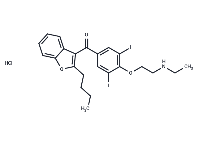 化合物 Desethylamiodarone hydrochloride,Desethylamiodarone hydrochloride