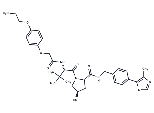 化合物 (S,R,S)-AHPC-O-Ph-PEG1-NH2,(S,R,S)-AHPC-O-Ph-PEG1-NH2