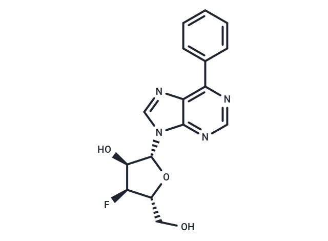 化合物 9-(3-Deoxy-3-fluoro-β-D-ribofuranosyl)-6-phenylpurine,9-(3-Deoxy-3-fluoro-β-D-ribofuranosyl)-6-phenylpurine