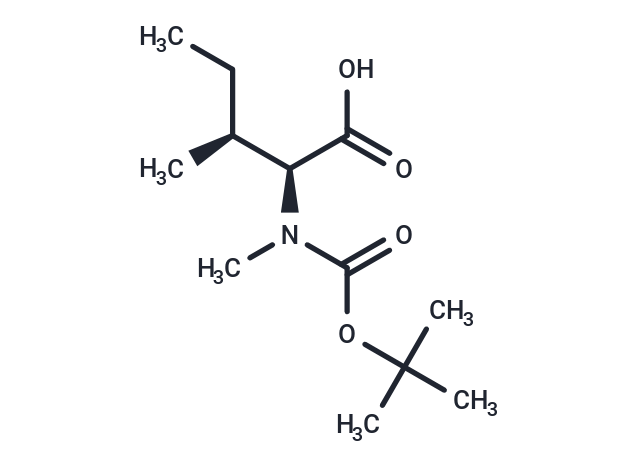 化合物 (2S,3S)-2-((tert-Butoxycarbonyl)(methyl)amino)-3-methylpentanoic acid,(2S,3S)-2-((tert-Butoxycarbonyl)(methyl)amino)-3-methylpentanoic acid