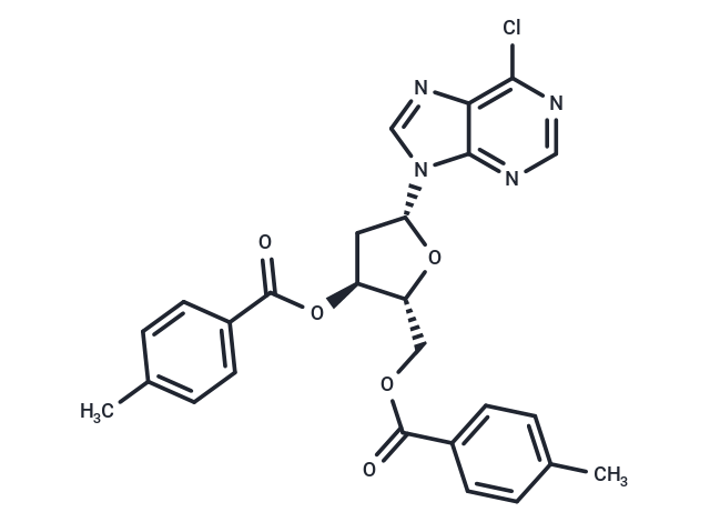 化合物 6-Chloro-9-[3,5-di-O-(p-toluoyl)-2-deoxy-β-D- ribofuranosyl]-9H-purine,3,5-O-Ditoluoyl 6-chloropurine-9-β-D-deoxyriboside