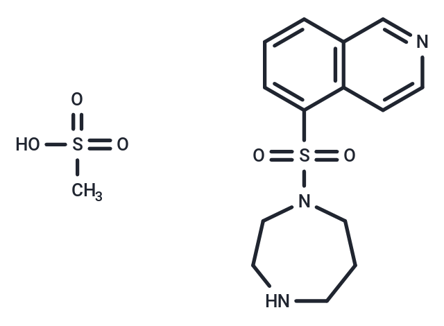 化合物 Fasudil mesylate,Fasudil mesylate