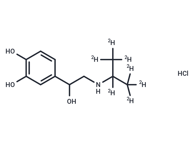 化合物 Isoproterenol-d7 HCl,Isoproterenol-d7 HCl