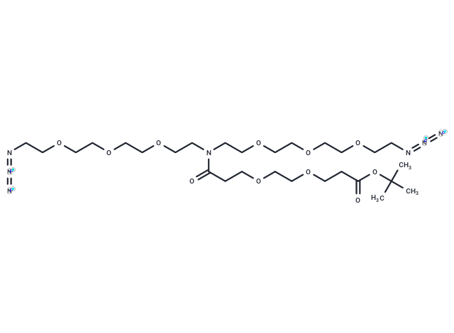 化合物 N-(Boc-PEG2)-N-bis(PEG3-azide),N-(Boc-PEG2)-N-bis(PEG3-azide)