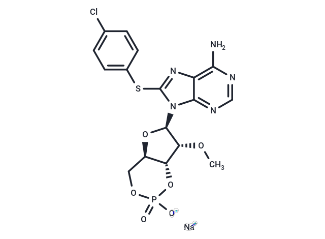 化合物 8-CPT-2Me-cAMP, sodium salt,8-CPT-2Me-cAMP, sodium salt