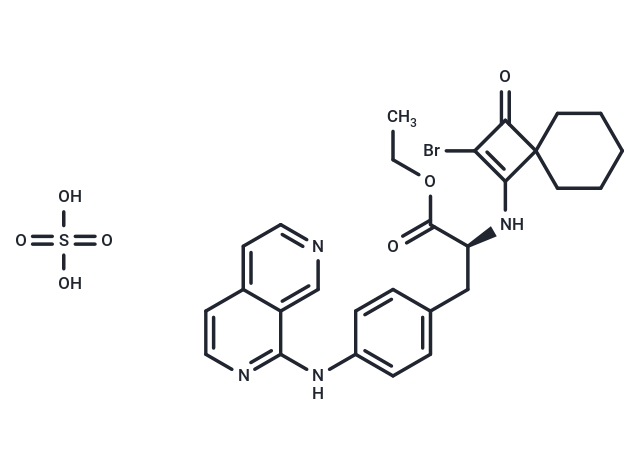 化合物 Zaurategrast ethyl ester sulfate,Zaurategrast ethyl ester sulfate