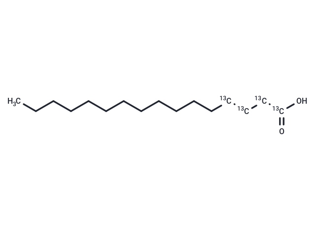 Palmitic Acid-13C (C1, C2, C3, and C4 labeled),Palmitic acid-1,2,3,4-13C4