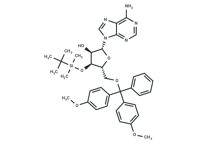 化合物 5’-O-(4,4’-Dimethoxytrityl)-3’-O-t-butyldimethylsilyl adenosine,5’-O-(4,4’-Dimethoxytrityl)-3’-O-t-butyldimethylsilyl adenosine