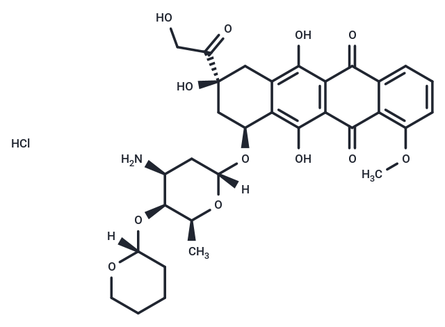 化合物 Pirarubicin HCl,Pirarubicin HCl