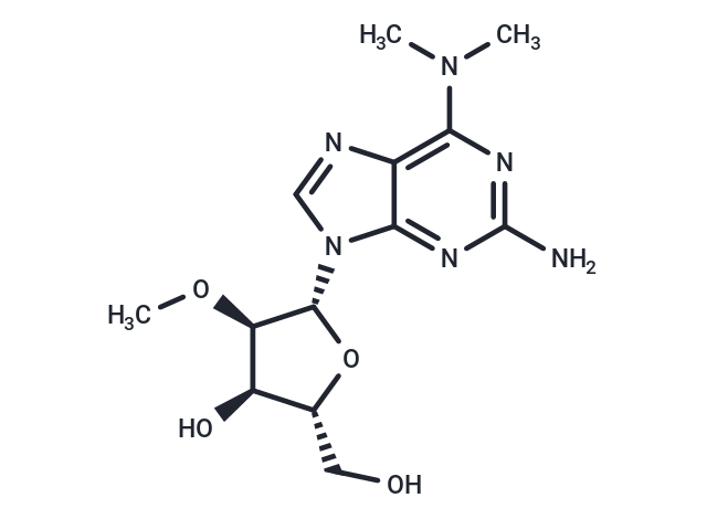 化合物 2-Amino-N6,N6-dimethyl-2’-O-methyladenosine,2-Amino-N6,N6-dimethyl-2’-O-methyladenosine