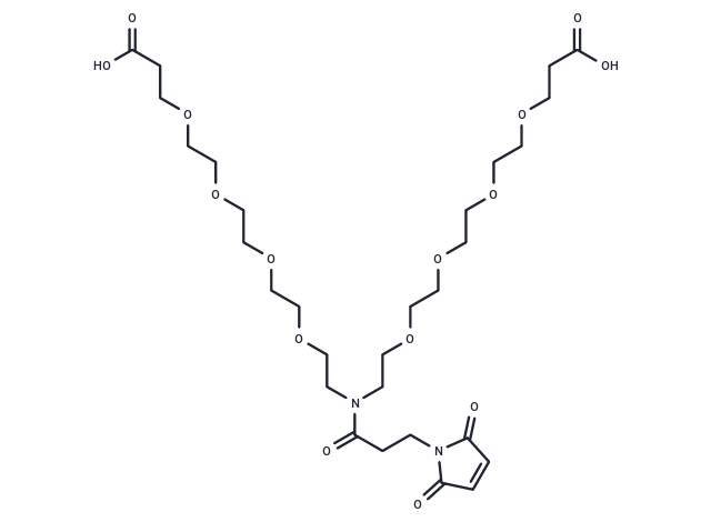 化合物 Mal-N-bis(PEG4-C2-acid),Mal-N-bis(PEG4-C2-acid)