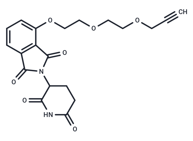 化合物 Thalidomide-O-PEG2-propargyl,Thalidomide-O-PEG2-propargyl