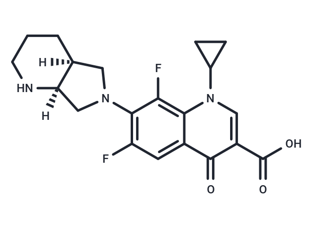 化合物 1-Cyclopropyl-6,8-difluoro-7-((4aS,7aS)-hexahydro-1H-pyrrolo[3,4-b]pyridin-6(2H)-yl)-4-oxo-1,4-dihydroquinoline-3-carboxylic acid,1-Cyclopropyl-6,8-difluoro-7-((4aS,7aS)-hexahydro-1H-pyrrolo[3,4-b]pyridin-6(2H)-yl)-4-oxo-1,4-dihydroquinoline-3-carboxylic acid