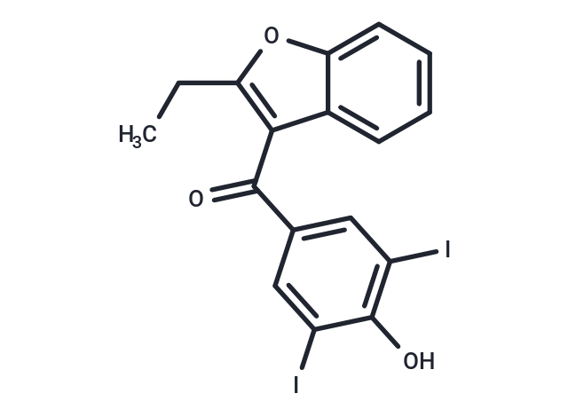 化合物 Benziodarone,Benziodarone