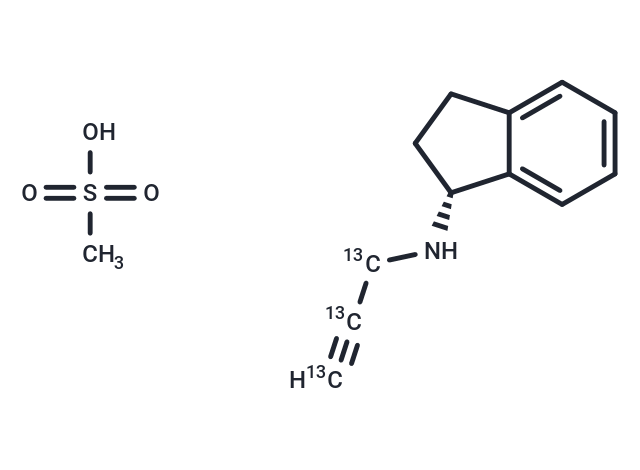 Rasagiline-13C3 (mesylate),Rasagiline-13C3 (mesylate)