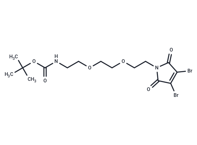 化合物 3,4-Dibromo-Mal-PEG2-N-Boc,3,4-Dibromo-Mal-PEG2-N-Boc