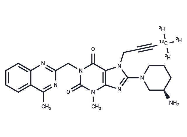 利格列汀-13C-d3,Linagliptin-13C-d3