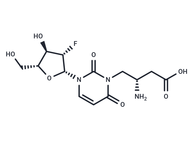 化合物 2’-Deoxy-2’-fluoro-N3-(2S)-(2-amino-3-carbonyl]propyl-beta-D-arabinouridine,2’-Deoxy-2’-fluoro-N3-(2S)-(2-amino-3-carbonyl]propyl-beta-D-arabinouridine