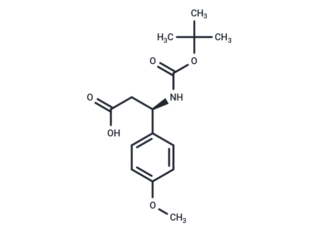 化合物 (R)-Boc-4-methoxy-β-Phe-OH,(R)-Boc-4-methoxy-β-Phe-OH