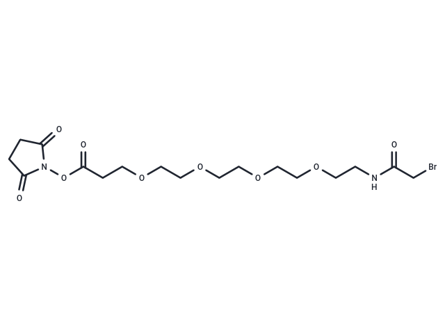 化合物 Bromoacetamido-PEG4-NHS ester,Bromoacetamido-PEG4-NHS ester